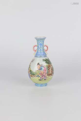 chinese enamel porcelain vase