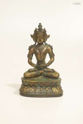 chinese gilt bronze buddha statue