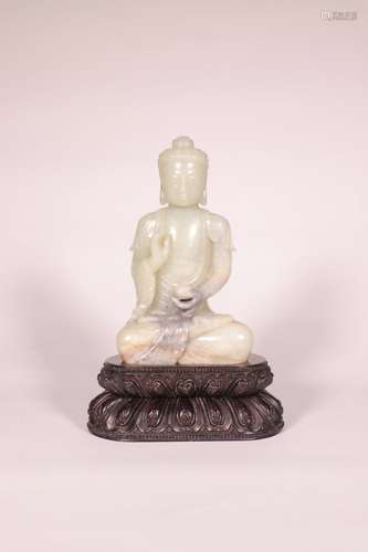 chinese hetian jade buddha