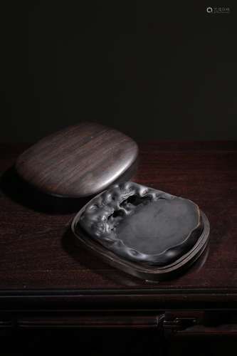 chinese duan inkstone with original acid branch box