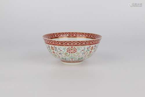 chinese famille rose porcelain bowl