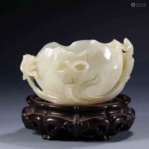 chinese hetian jade water pot