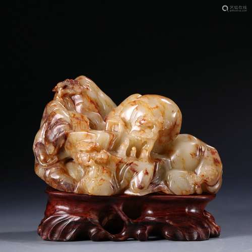 chinese hetian jade shanzi ornament