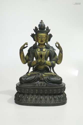 chinese four-armed guanyin statue