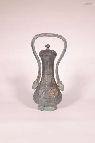 chinese bronze you wine vessel
