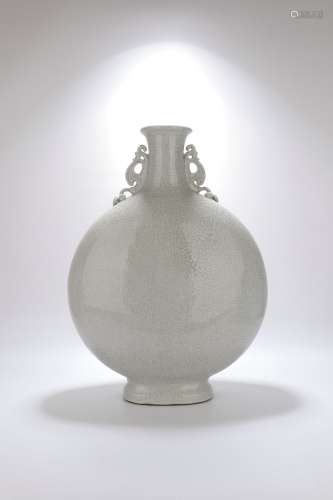 chinese guan kiln porcelain moonflask