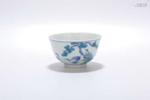 chinese doucai porcelain cup
