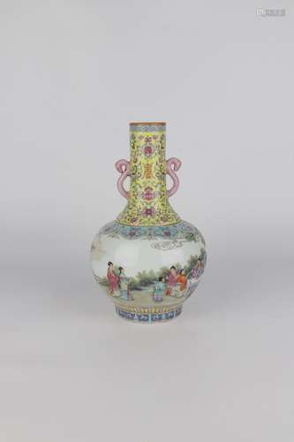 chinese famille rose porcelain vase