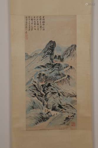 chinese zhang daqian's painting