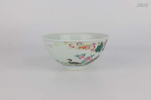 chinese famille rose porcelain bowl