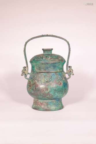 chinese bronze wine vessel