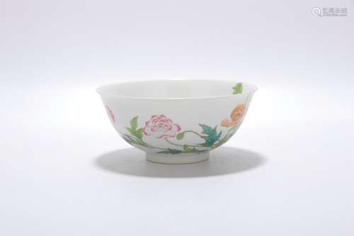 chinese famille rose porcelain bowl