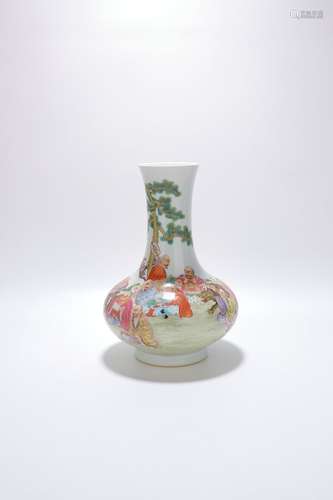 chinese famille rose porcelain vase