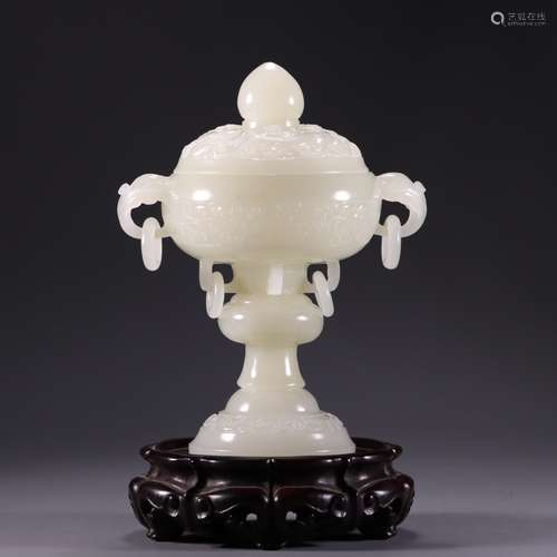 chinese hetian jade censer