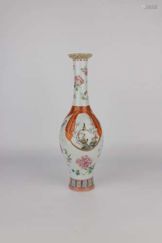 chinese famille rose porcelain vase