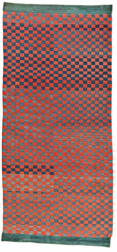 Tibet Sleeping Rug with Checkerboard Design