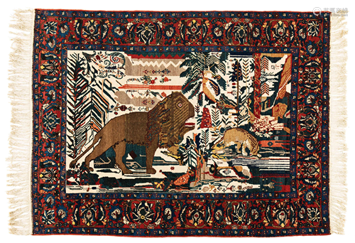 Bakhtiari Lion Rug