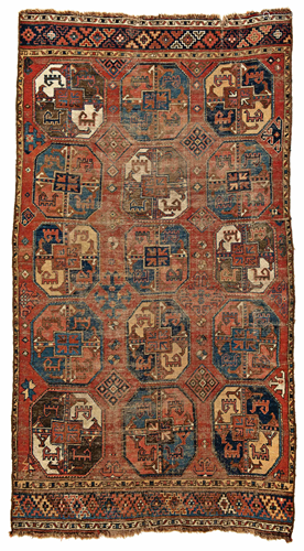 Uzbek Main Carpet Fragment