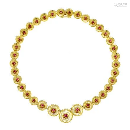 Cartier, collier années 1950 or 750 composé