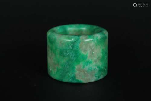 Chinese Hard Jade Thumb Ring