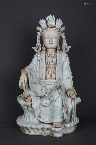 Chinese Porcelain Sculpture Guanyin Statue