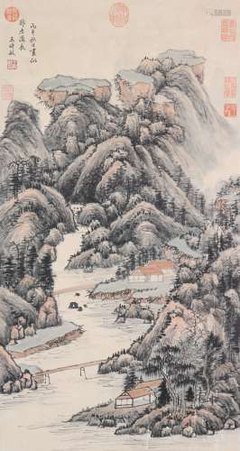Chinese Ink Painting Of Landscape - Wang Shimin