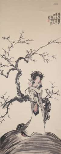 Chinese Ink Painting Of Figure - Cheng Shifa