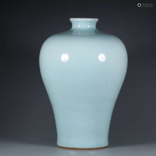 Chinese Qing Dynasty Qianlong Glazed Porcelain Plum Bottle
