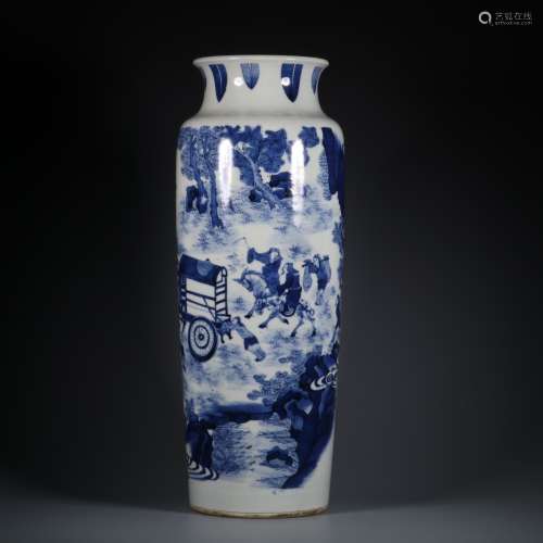 Chinese Qing Dynasty Kangxi Blue And White 