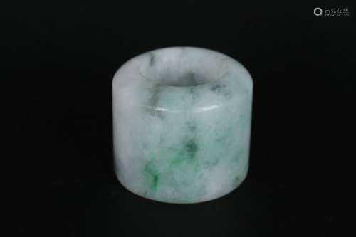 Chinese Hard Jade Thumb Ring