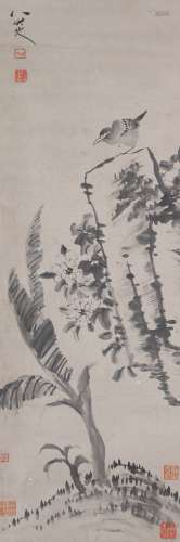 Chinese Ink Painting Of Flower And Bird - Ba Da Shan Ren