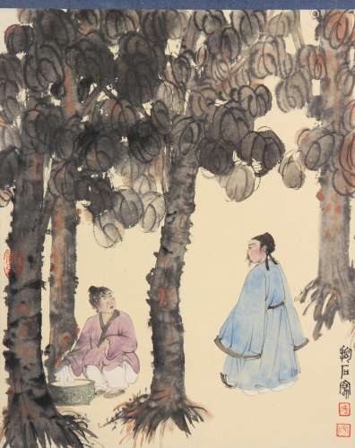 Chinese Ink Painting Of Figure - Fu Baoshi