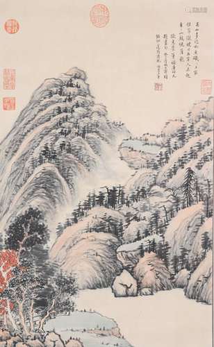 Chinese Ink Painting Of Landscape - Wang Yi