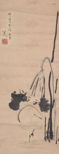 Chinese Ink Painting Of Flower And Bird - Ba Da Shan Ren