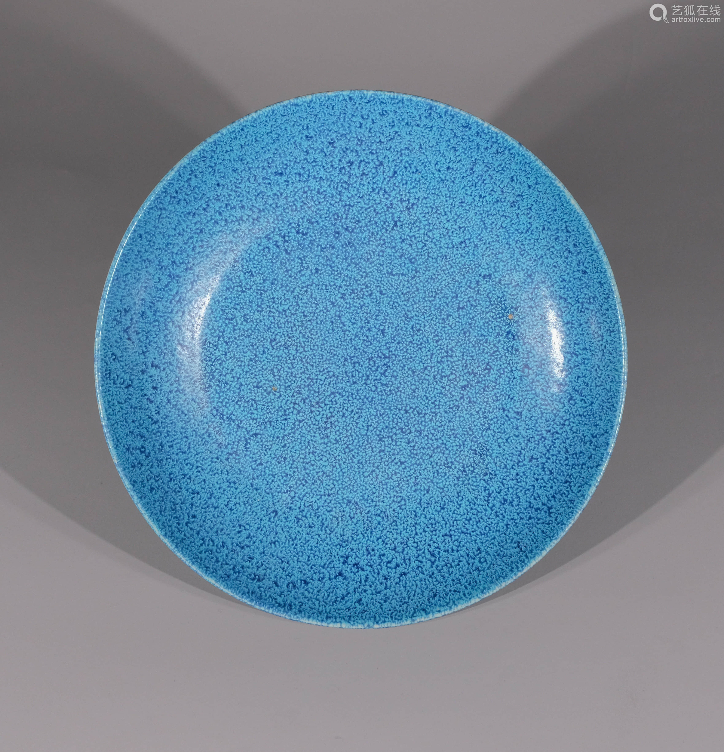 清乾隆炉钧釉大盘