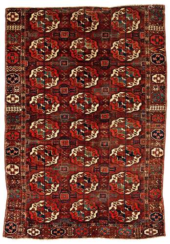 Fragment of an Early Tekke Main Carpet