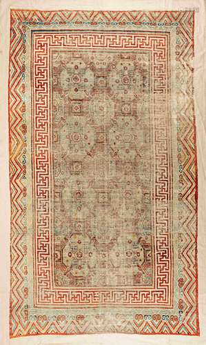 Silk Kashgar Rug Fragment