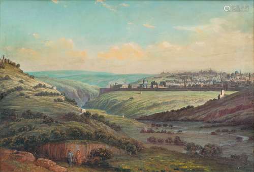 Edward Lear (Holloway 1812 - San Remo 1888), attr. View onto...