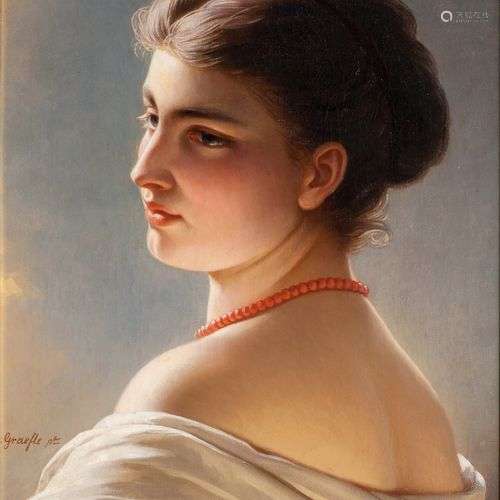 Albert Graefle (Freiburg/Br. 1807 - München 1889). Beauty wi...