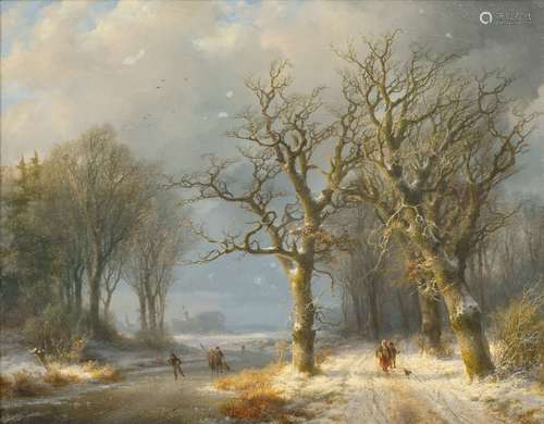 Johann Bernhard Klombeck (Kleve 1815 - Kleve 1893). Winter L...