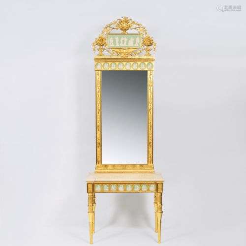 Louis-Seize Style Mirror and Console.