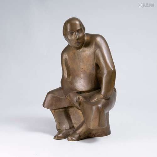 Arnold Hilmer (Hamburg 1908 - Hamburg 1993). A Seated Man, H...