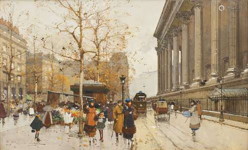 Eugène Galien-Laloue (Paris 1854 - Cherence 1941). Place de ...