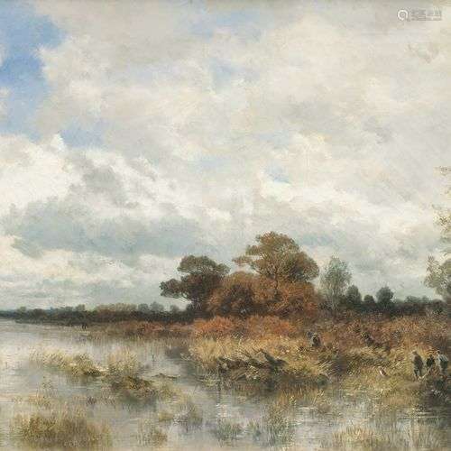 Josef Wenglein (München 1845 - München 1919). Hunters in Dac...