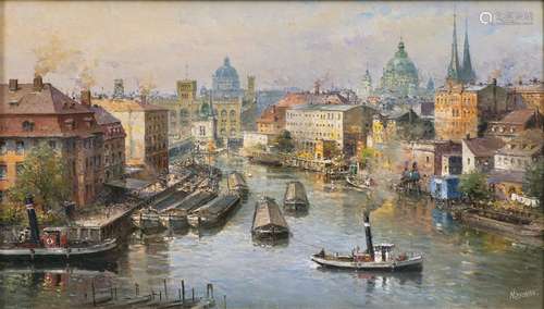 Detlev Nitschke (Berlin 1935). Panoramic View of Berlin.