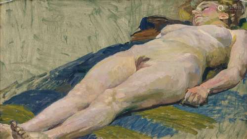 Ernst Eitner (Hamburg 1867 - Hamburg 1955). Lying Nude.