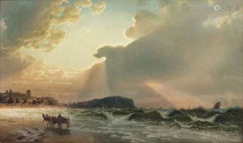 Johann Wilhelm Cordes (Lübeck 1824 - Lübeck 1869). Sun break...