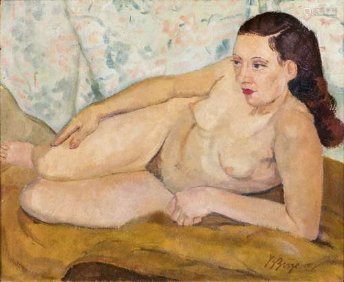 Bruno Beye (Magdeburg 1895 - Magdeburg 1976). Lying Nude.