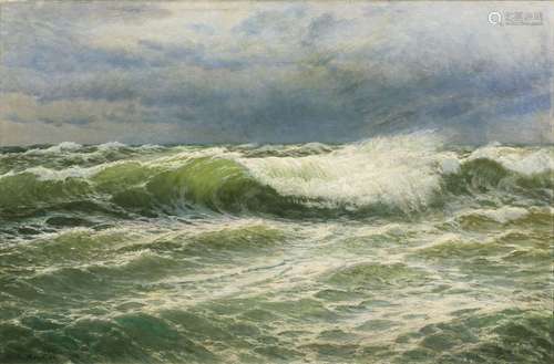 Wartan Mahokian (Trapezunt 1869 - Nizza 1937). Storm on the ...