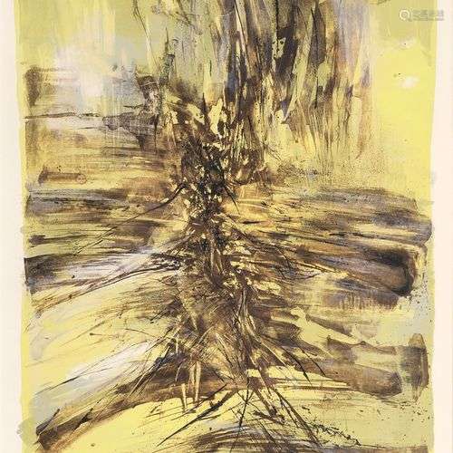 Zao Wou-Ki (Peking 1921 - Nyon 2013). Lithograph I55.